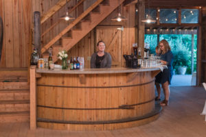 barn wedding rustic bar