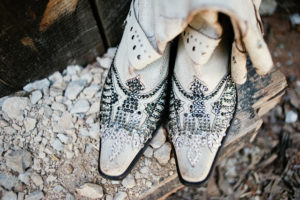 cowgirl wedding shoes farm wedding