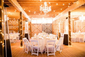 barn wedding head table