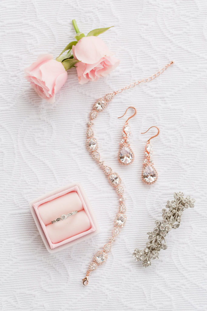 rose gold wedding jewelry