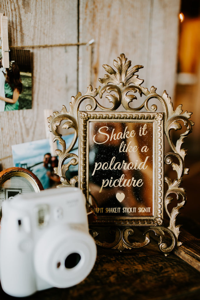 wedding polaroid picture booth