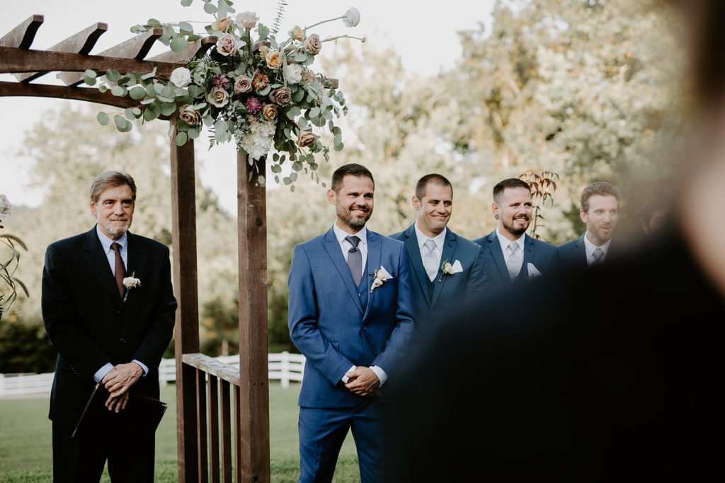 groom reaction first look