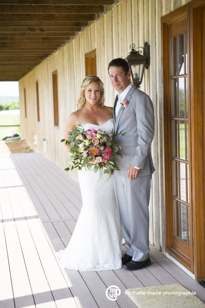 ranch wedding couple