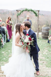 first kiss country wedding ceremony