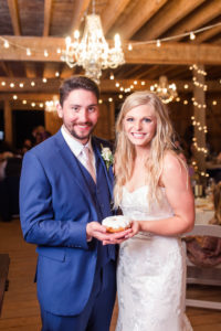 rustic missouri wedding donut cake